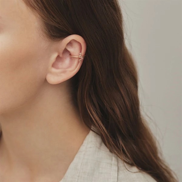 K10イエローゴールド カフリング ¥37,400