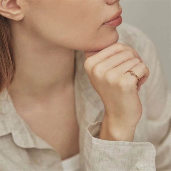 K10イエローゴールド カフリング ¥37,400