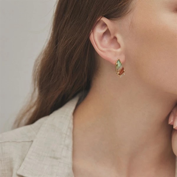 K10イエローゴールド ピアス ¥81,400