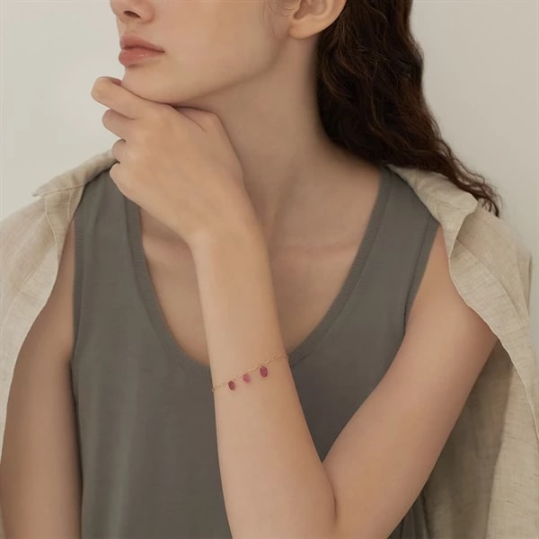 K10イエローゴールド ブレスレット ¥28,600