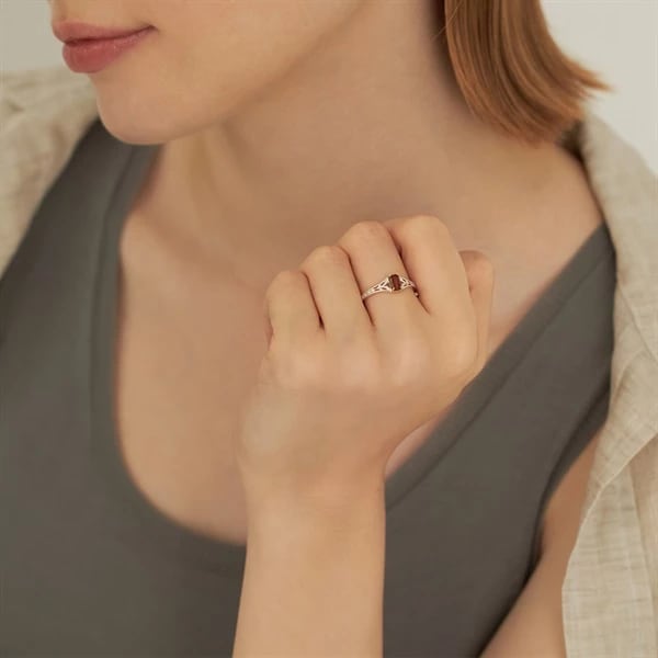 K10イエローゴールド/シルバー リング ¥22,000