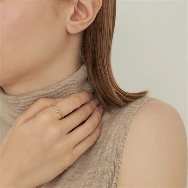 K10イエローゴールド リング ¥44,000