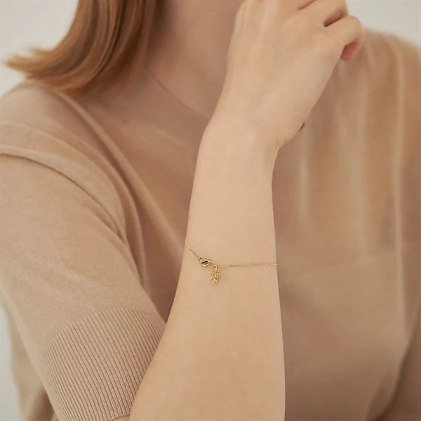 K10イエローゴールド ブレスレット ¥46,200