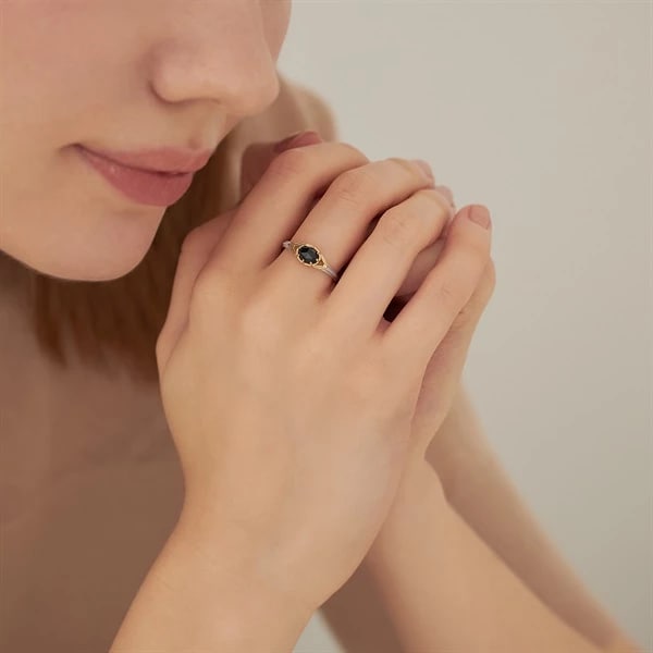 K10イエローゴールド/シルバー リング ¥33,000