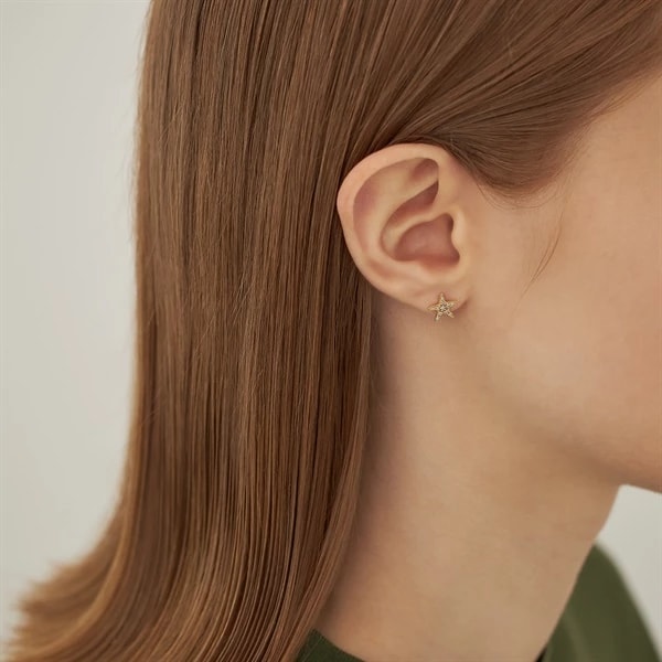 K10イエローゴールド ピアス/片耳用 ¥30,800