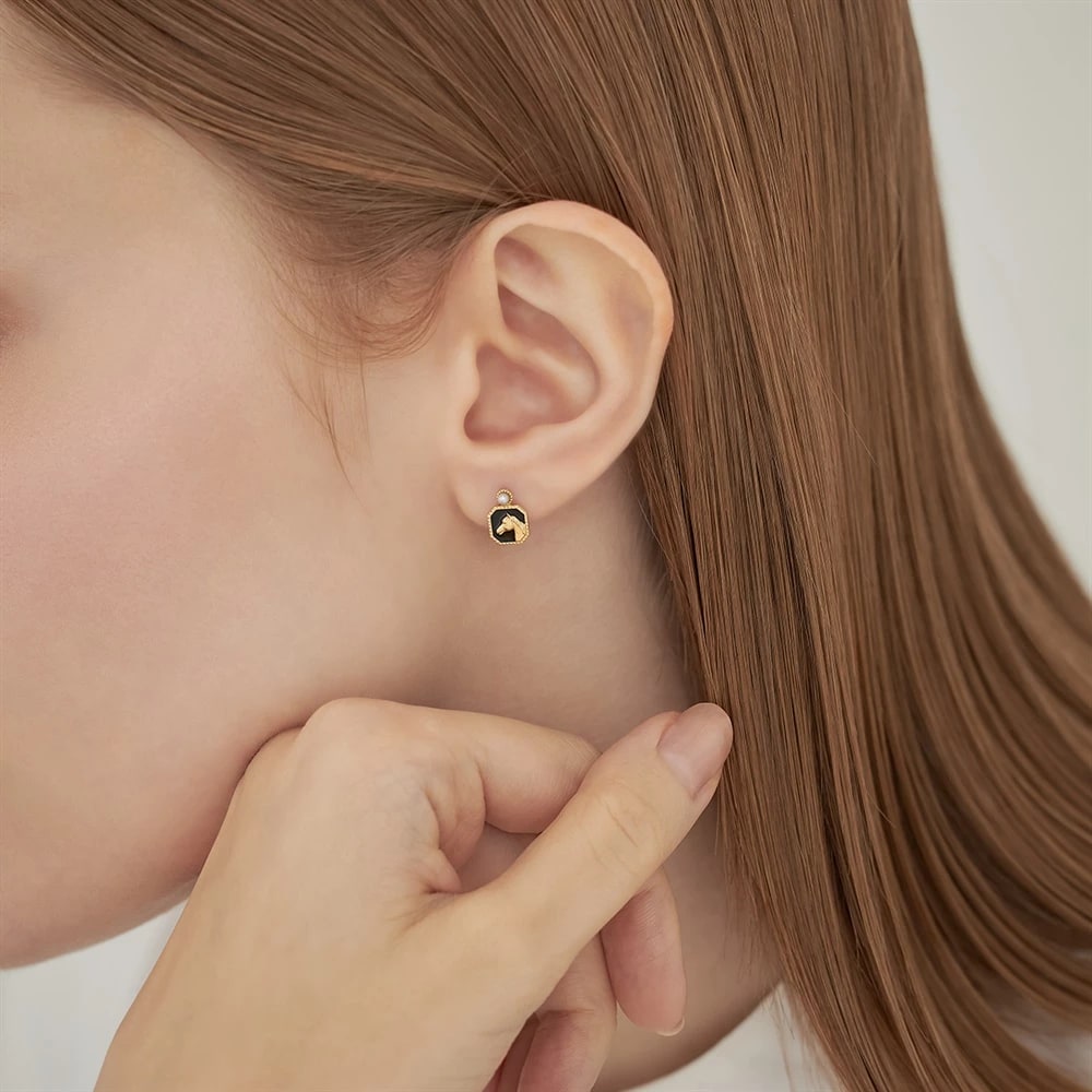 K10イエローゴールド ピアス ¥52,800