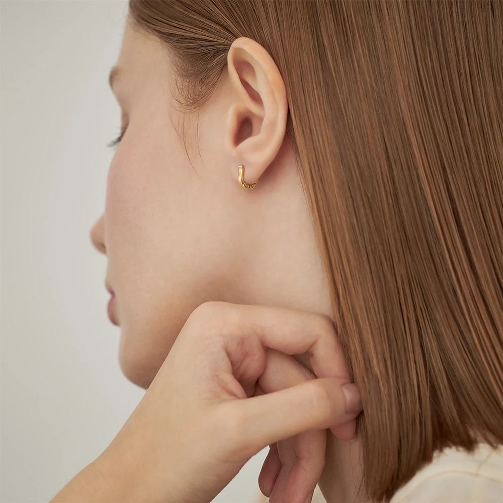 K10イエローゴールド ピアス ¥59,400