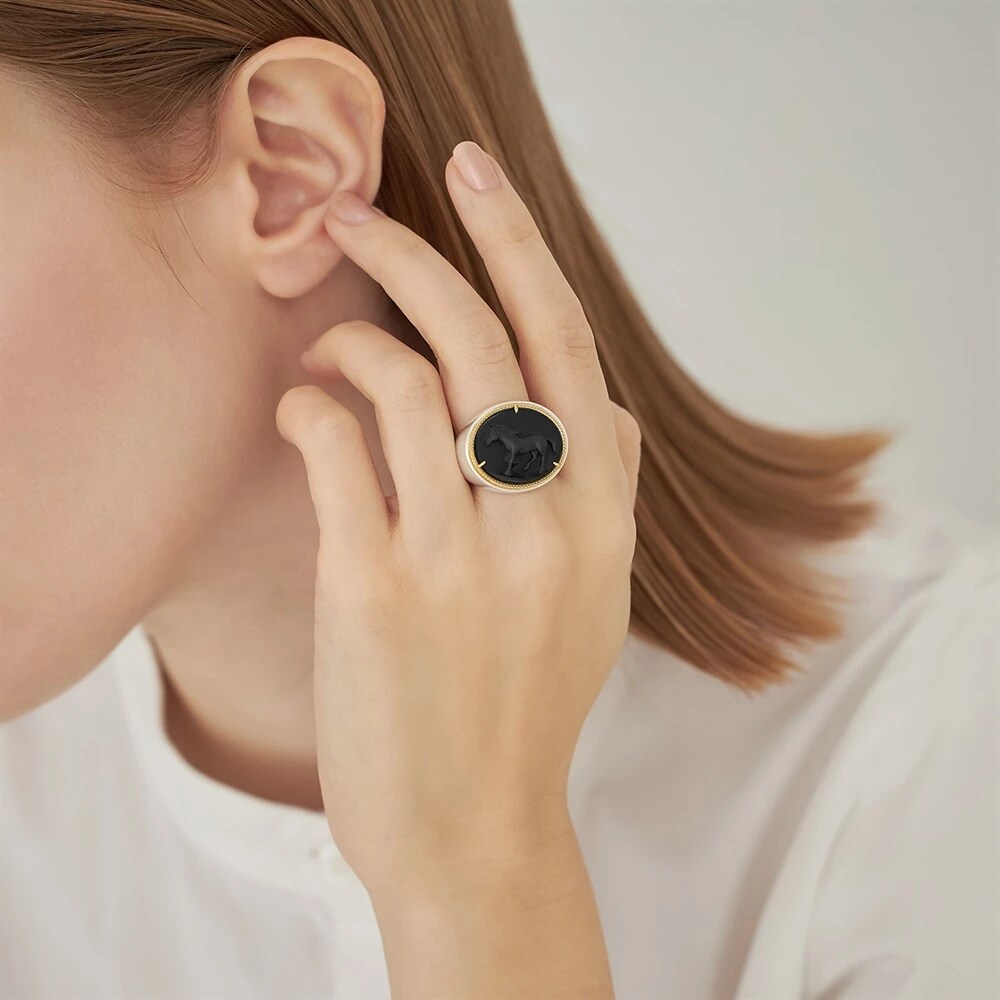 K10イエローゴールド/シルバー リング ¥286,000